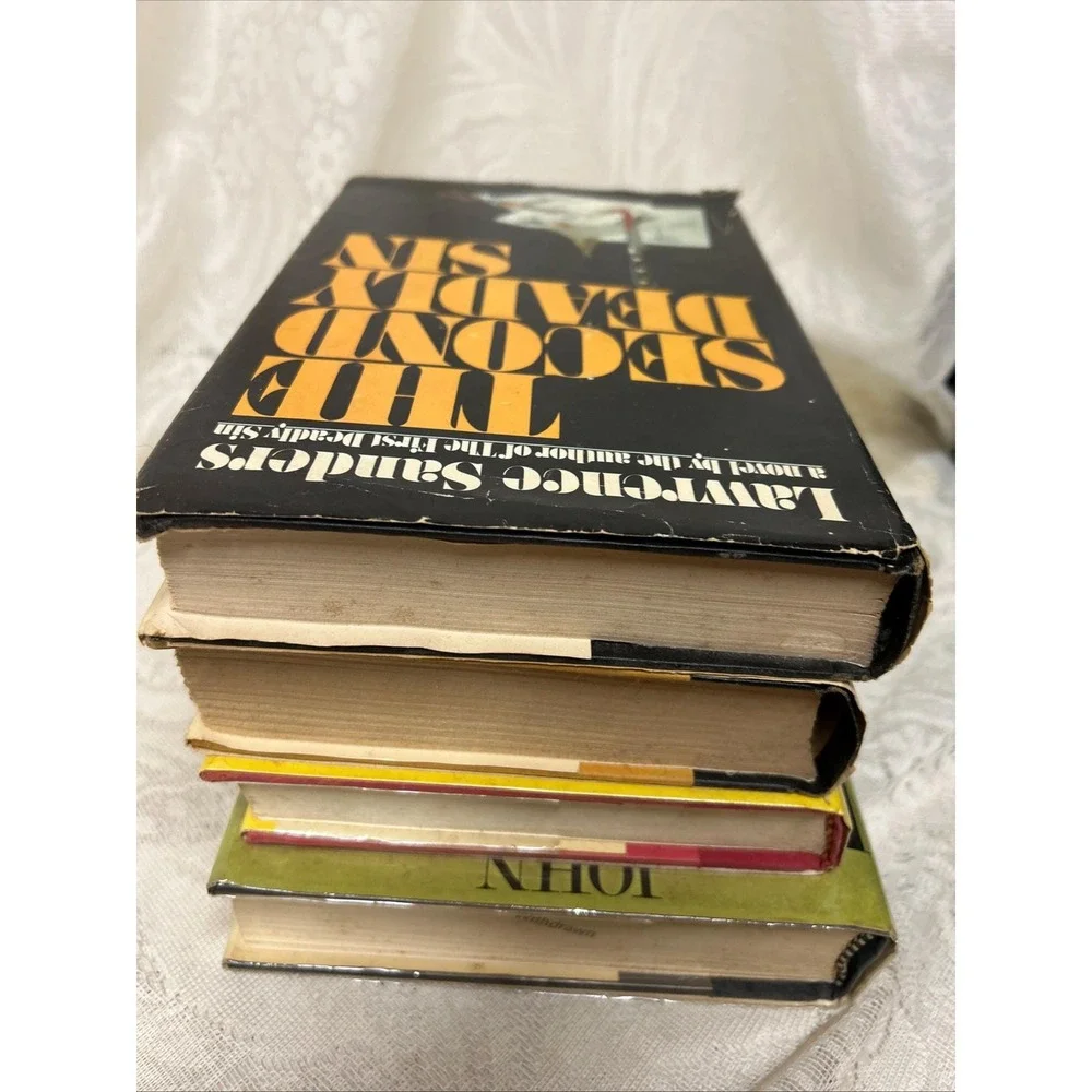 VINTAGE BOOKS Lot Of 4 HCDJ Novels 1970's-1980's Display‎ Staging Great Reading